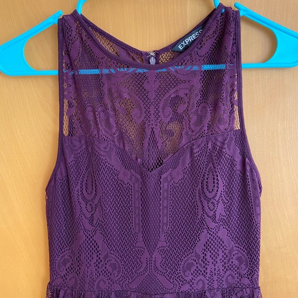 Express Lace Dress with sheer back - Picture 3 of 6